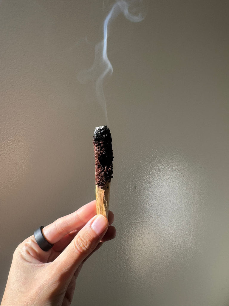 Palo Santo Bañado en Corteza de Canelo – Ritual del Bosque Austral - Vista empaque | Umo Recolector