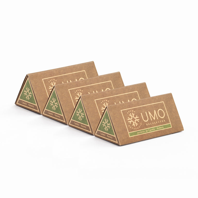 Bundle Canelo Romero – Pack de 4 Cajas de Incienso Natural - Producto completo | Umo Recolector