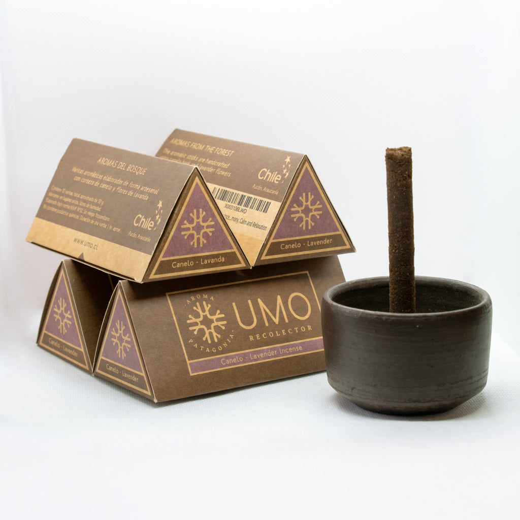 Kit Greda + 4 Cajas de Incienso Canelo Lavanda – Energía de la Tierra y Relajación Natural