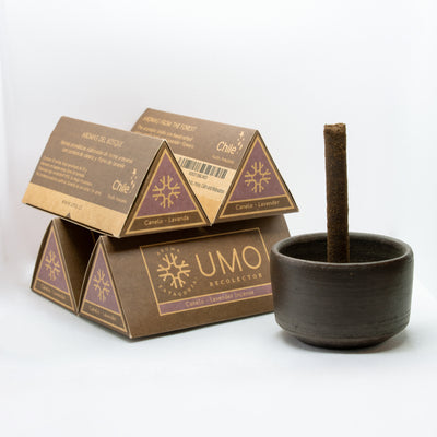 Kit Greda + 4 Cajas de Incienso Canelo Lavanda – Energía de la Tierra y Relajación Natural